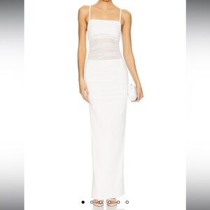 Superdown Celeste Maxi Dress White